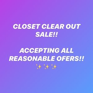 Closet clear out!!